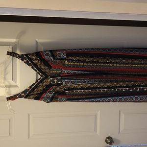 Maxi Tahari Dress, Small, Reds, blues, blacks., yellow, white